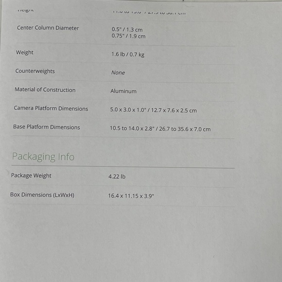 Glide Gear Art Glide Gear Dna 00 Small Camara Stabilizer Poshmark